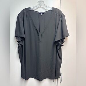 NYDJ Black Short Sleeve Blouse